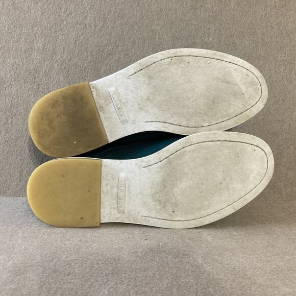 Calvin Klein Mens Green Oxford 34F0456 Designer Shoes Sz 9 Atlee Prom Wedding - Picture 6 of 7